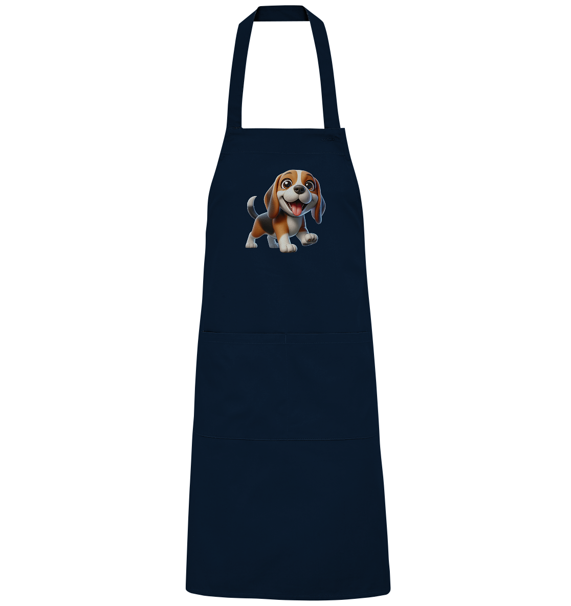 Beagle Cartoon Hund personalisierbar - Organic Grillschürze