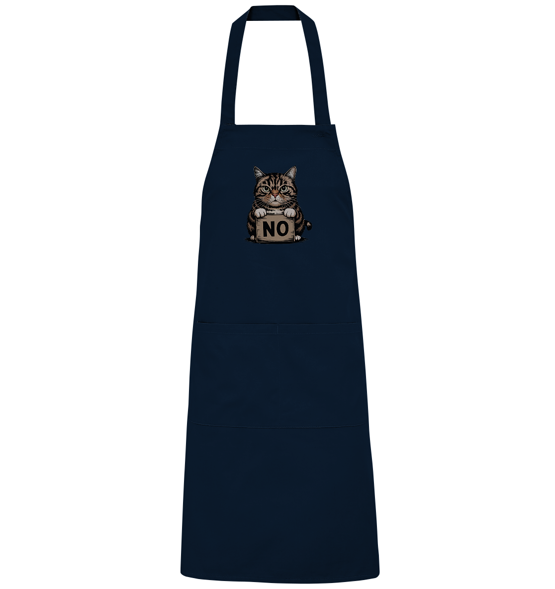 No - Funny Katze  - Organic Grillschürze