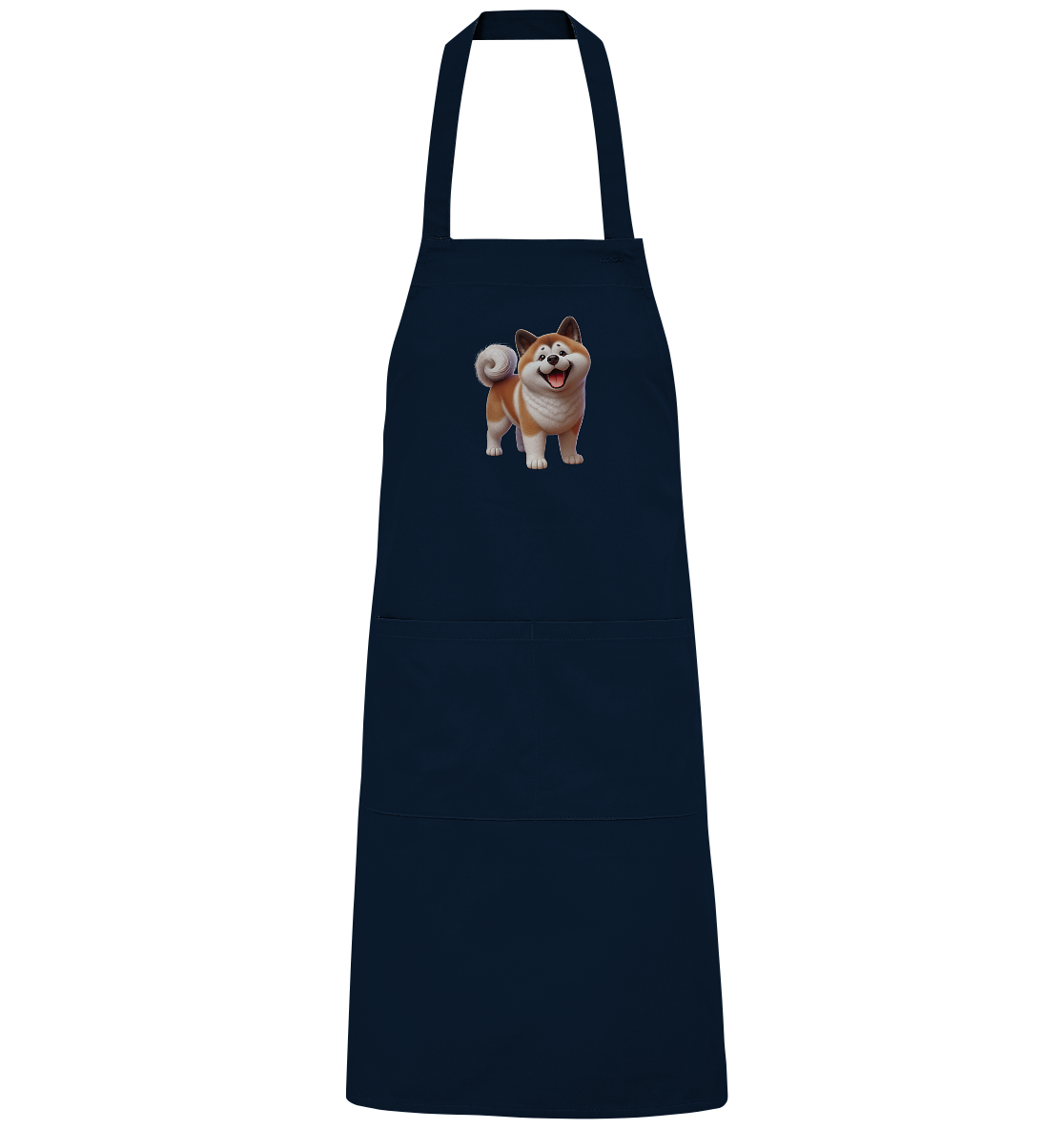 Akita Cartoon Hund personalisierbar - Organic Grillschürze