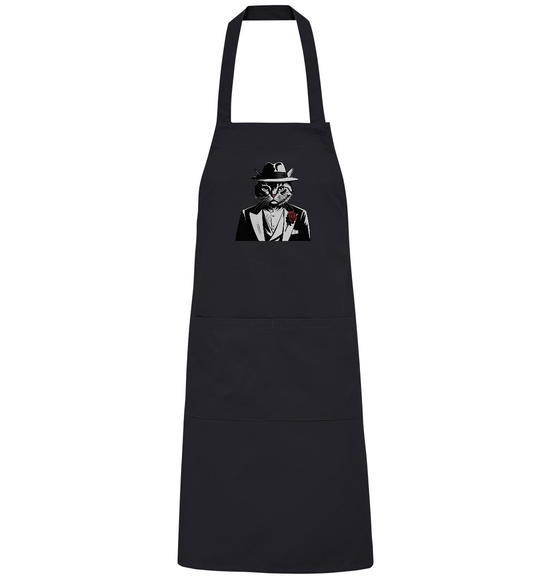 Catfather Katze Mafia - personalisierbar - Organic Grillschürze