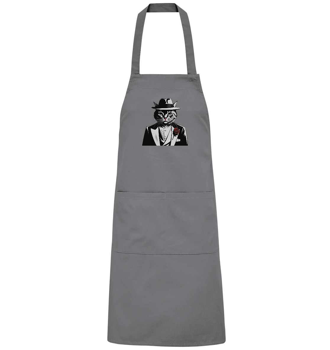 Catfather Katze Mafia - personalisierbar - Organic Grillschürze