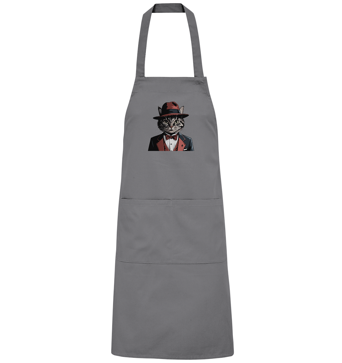 Godfather Catmother Katze Mafia - personalisierbar  - Organic Grillschürze