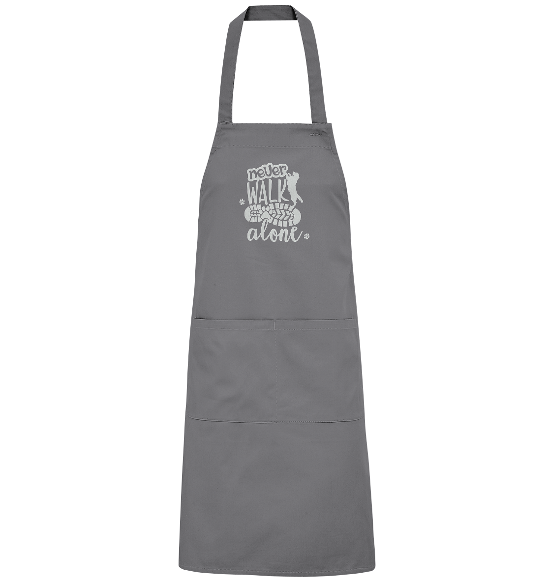 Hundefreunde You never walk alone - personalisierbar - Organic Grillschürze