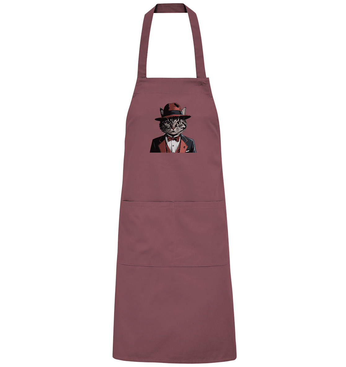 Godfather Catmother Katze Mafia - personalisierbar  - Organic Grillschürze