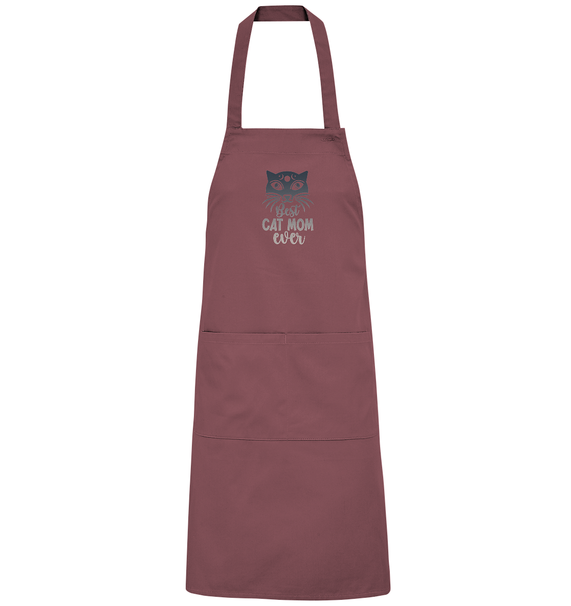 Best Cat Mum ever personalisierbar - Organic Grillschürze