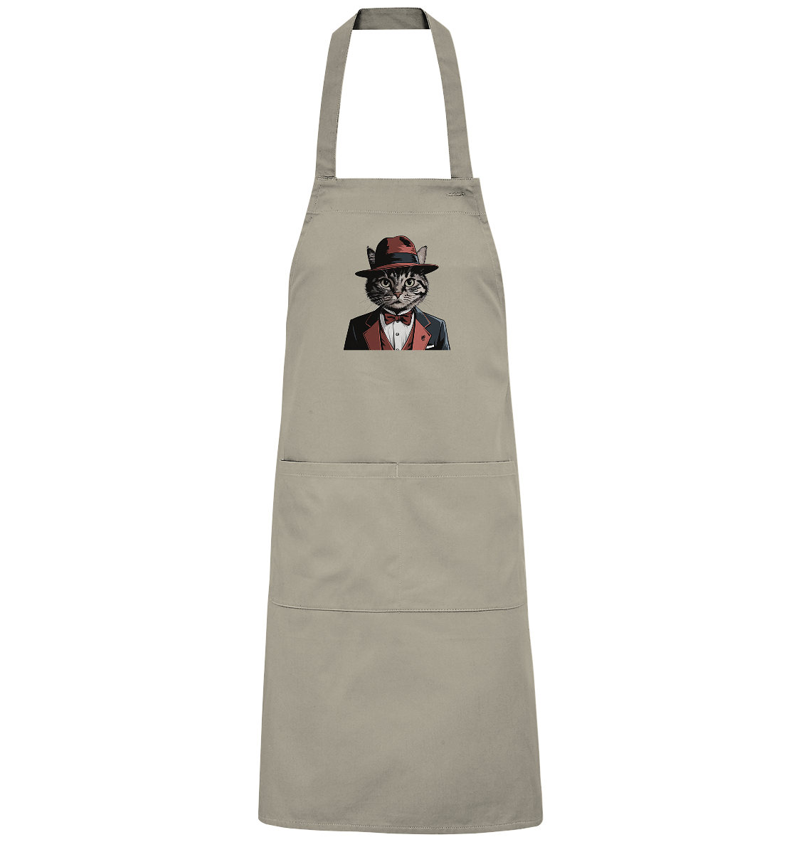 Godfather Catmother Katze Mafia - personalisierbar  - Organic Grillschürze