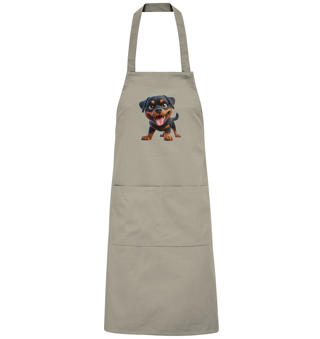 Rottweiler Cartoon Hund - personalisierbar - Organic Grillschürze