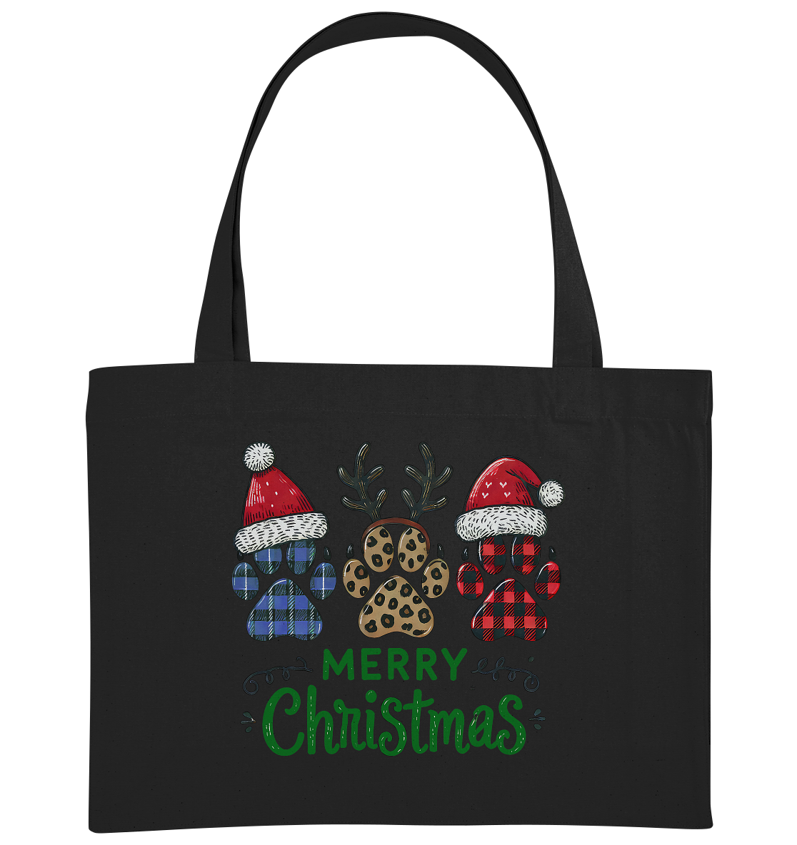 Paw Merry Christmas  - Organic Shopping-Bag