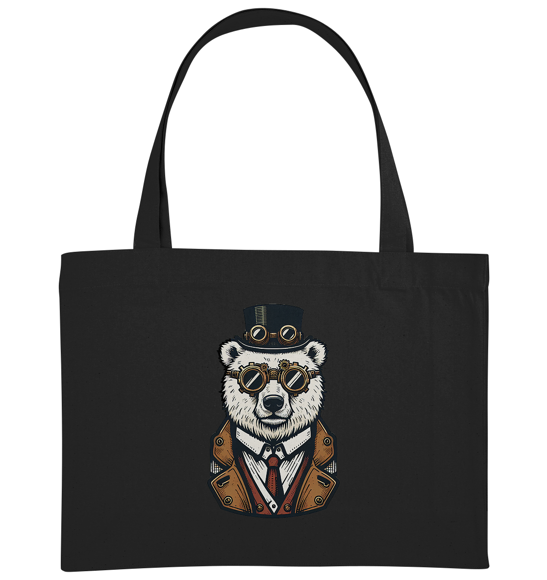 Eisbär Steampunk Polar Bear  - Organic Shopping-Bag
