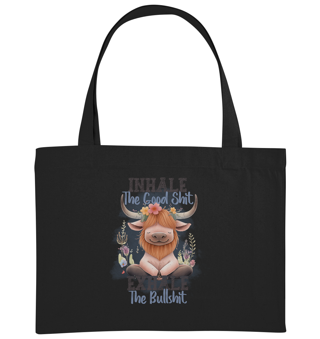 Yoga Highland Kuh - Organic Shopping-Bag