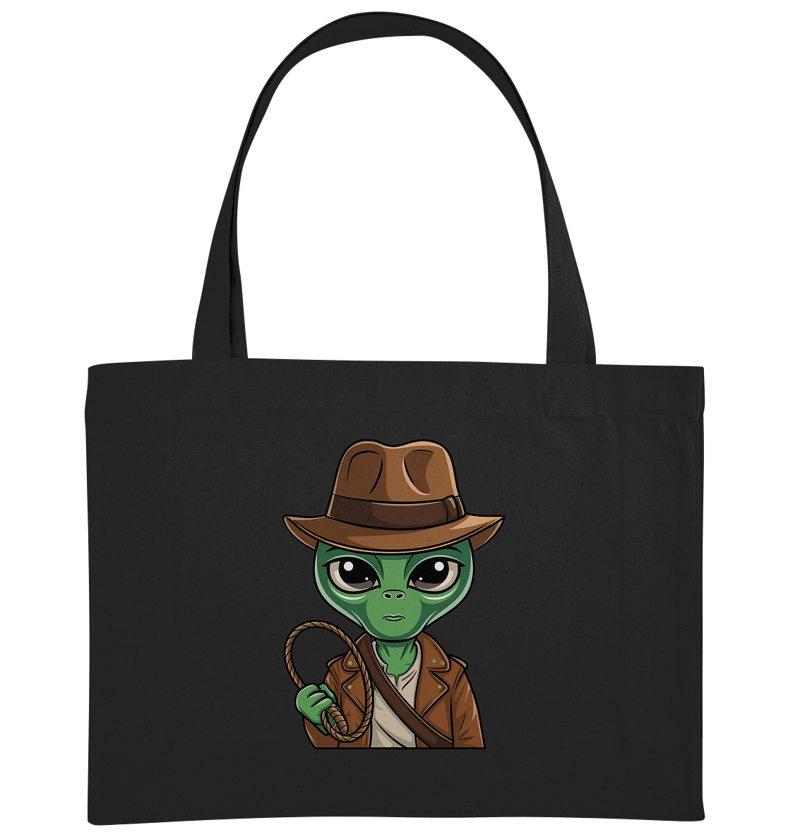 Alien Abenteurer Cartoon - Organic Shopping-Bag