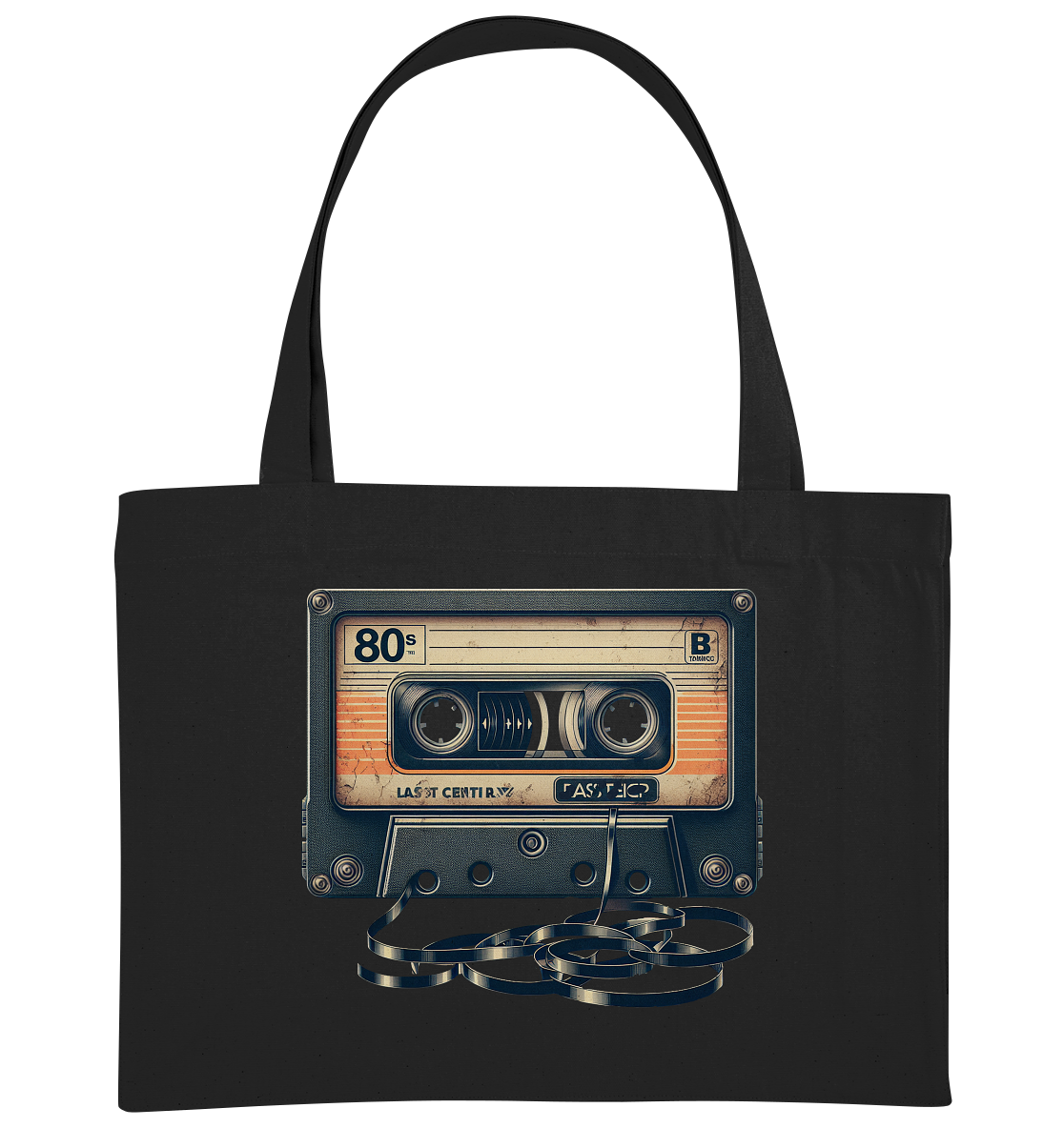 80s Kassettentape - Organic Shopping-Bag