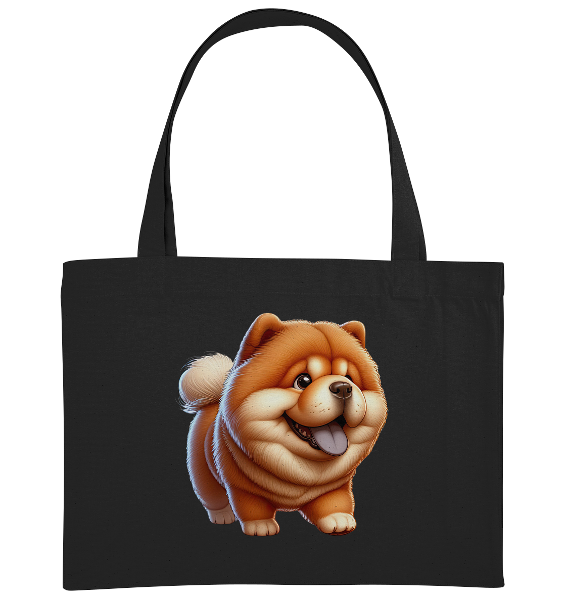 Chow Chow Cartoon Hund - personalisierbar - Organic Shopping-Bag