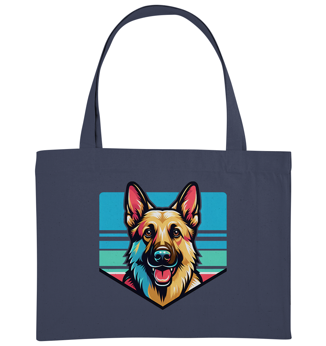 Schäferhund Pop Art - personalisierbar - Organic Shopping-Bag