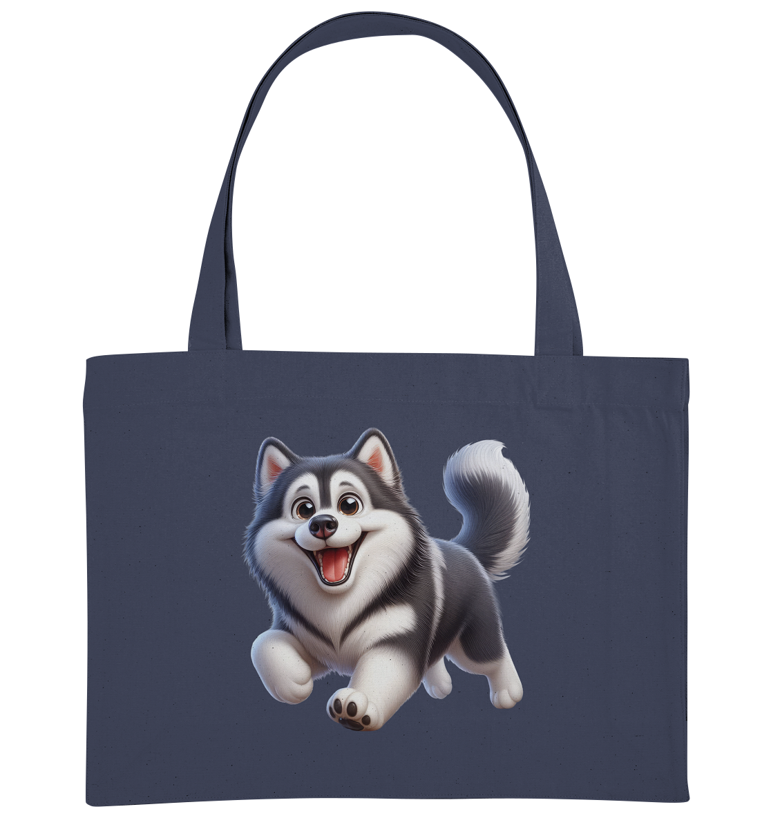 Husky Comic - personalisierbar - Organic Shopping-Bag