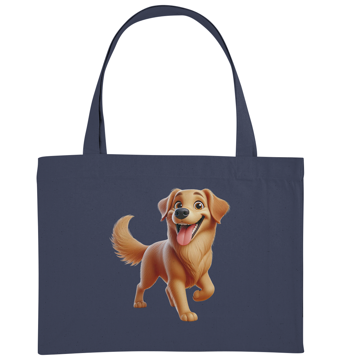 Golden Retriever Comic - personalisierbar - Organic Shopping-Bag