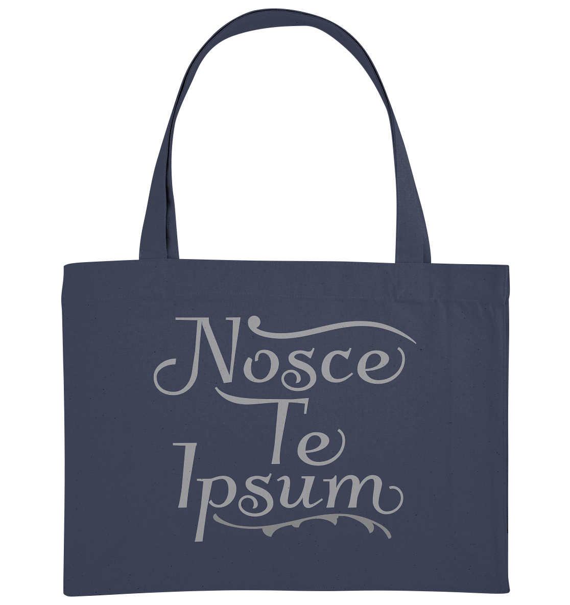 Nosce Te Ipsum – Erkenne dich selbst, Latein  - Organic Shopping-Bag