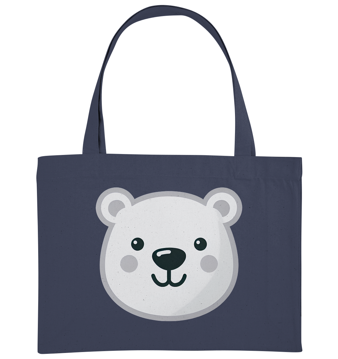 Fröhliche Eisbär Gesicht  - personalisierbar - Organic Shopping-Bag