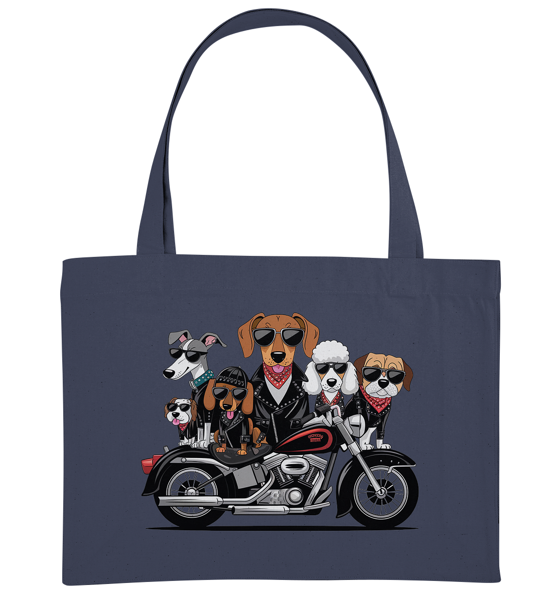 Hunde Biker Gang Fun - Organic Shopping-Bag