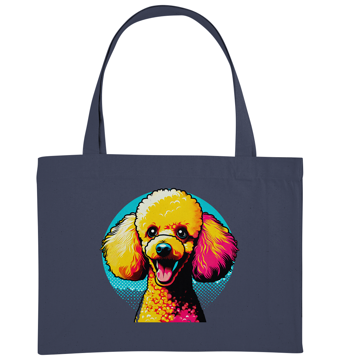 Pudel Pop Art - personalisierbar - Organic Shopping-Bag