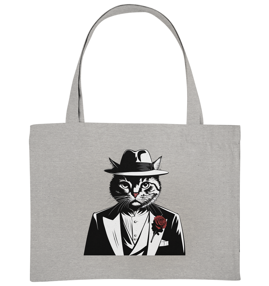 Catfather Katze Mafia - personalisierbar - Organic Shopping-Bag