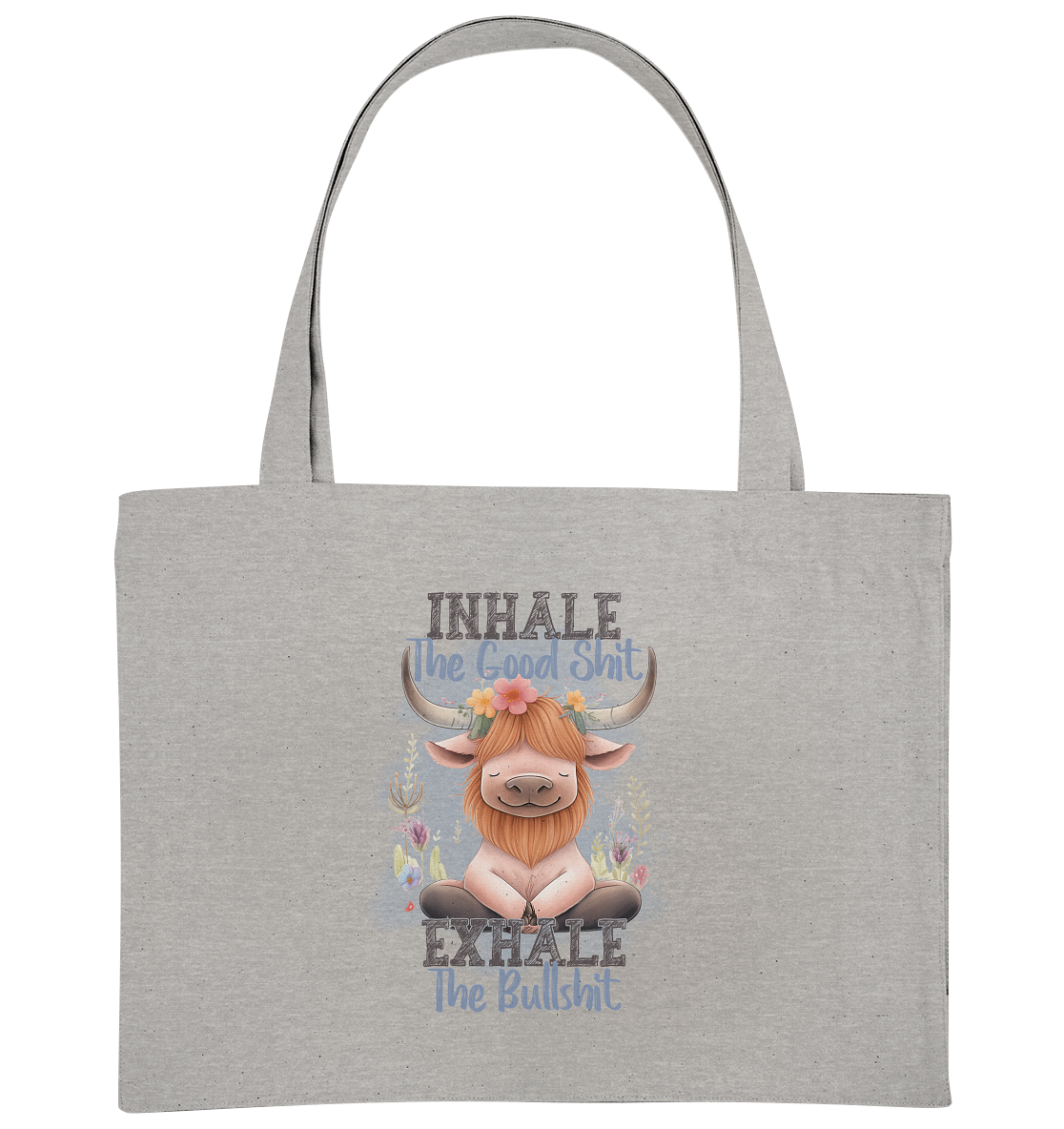 Yoga Highland Kuh - Organic Shopping-Bag