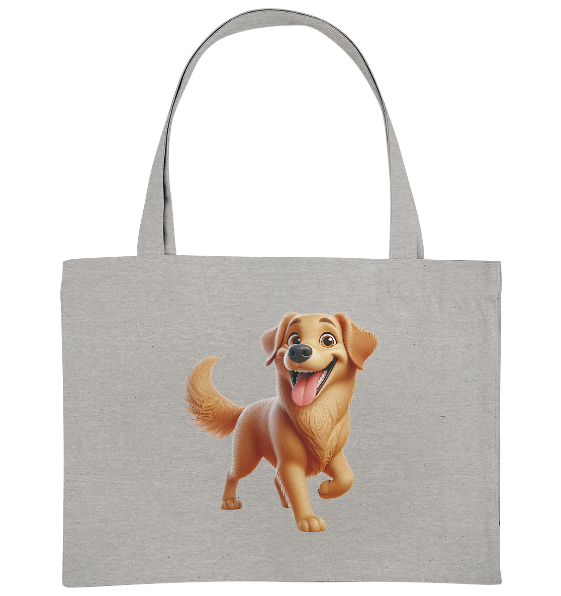 Golden Retriever Comic - personalisierbar - Organic Shopping-Bag