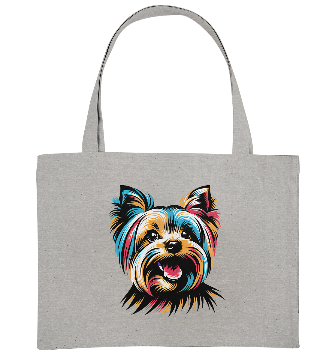 Yorkshire Terrier Pop Art - personalisierbar - Organic Shopping-Bag