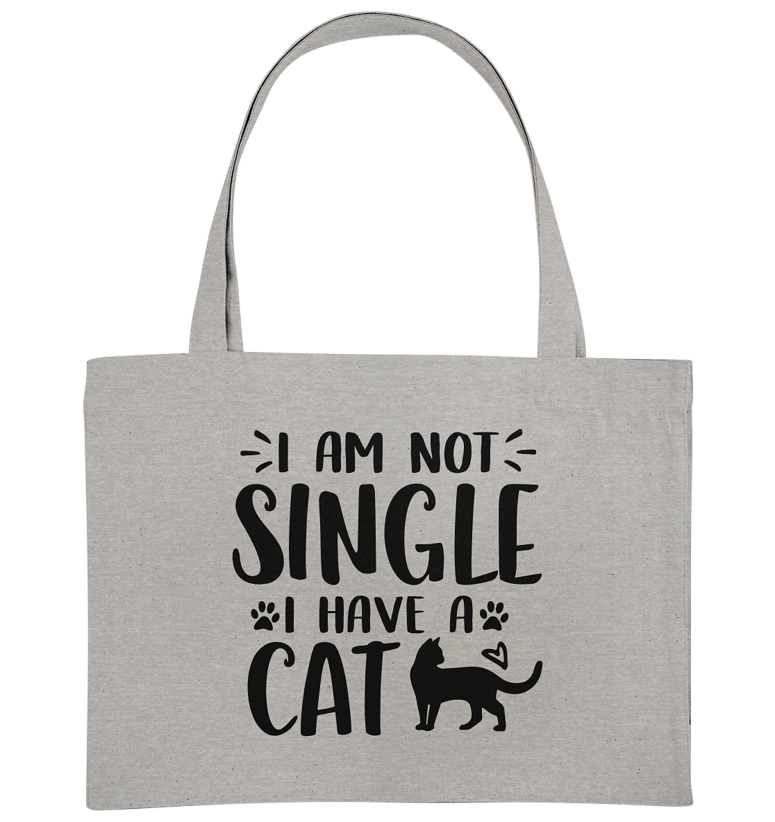 I'm not single I have a Cat - Organic Shopping-Bag