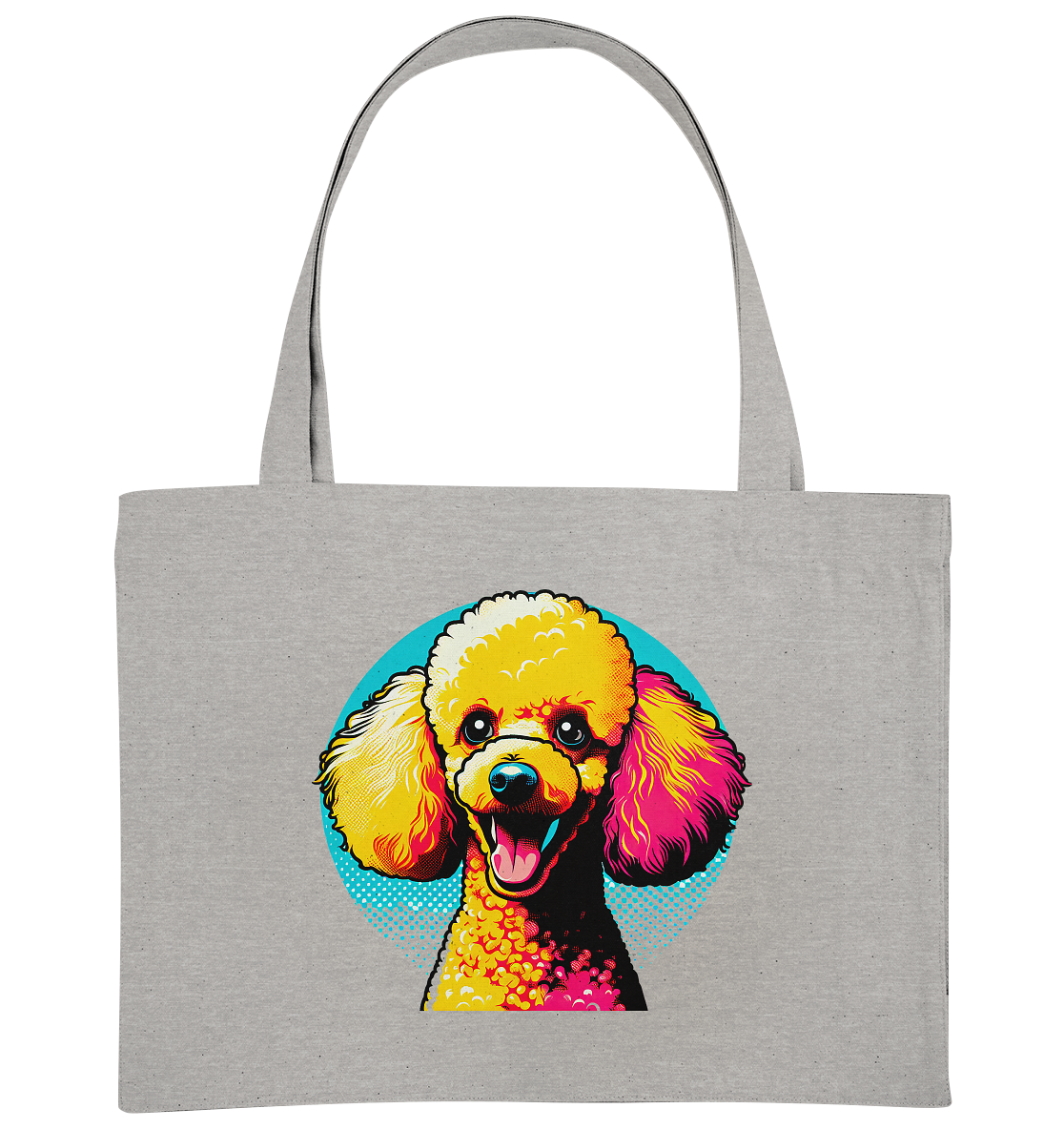 Pudel Pop Art - personalisierbar - Organic Shopping-Bag