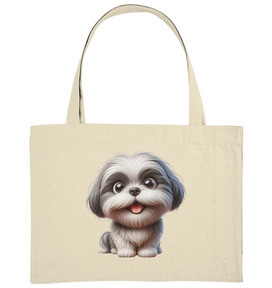 Shih Tzu Cartoon Dog - personalisierbar - Organic Shopping-Bag