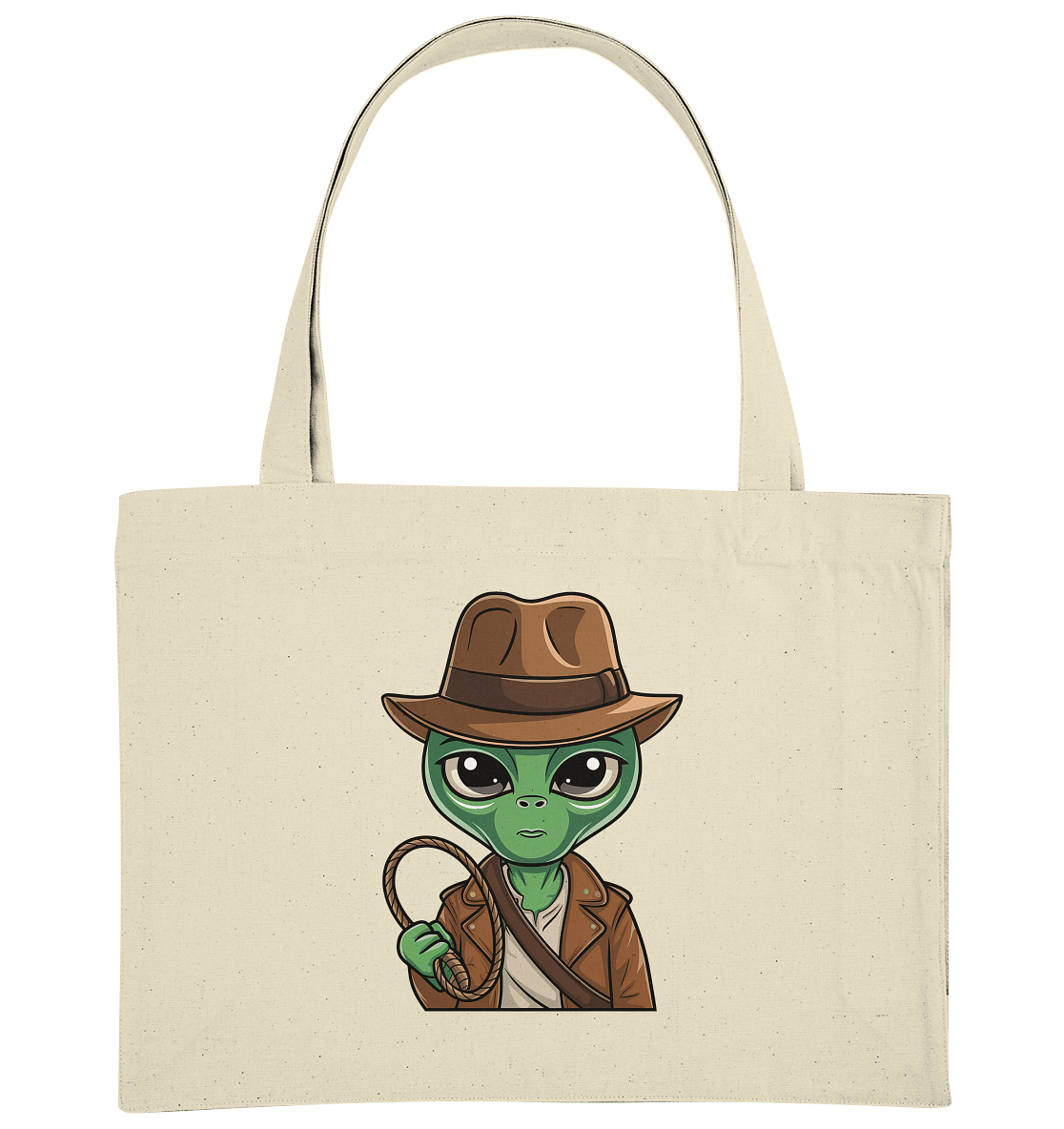 Alien Abenteurer Cartoon - Organic Shopping-Bag