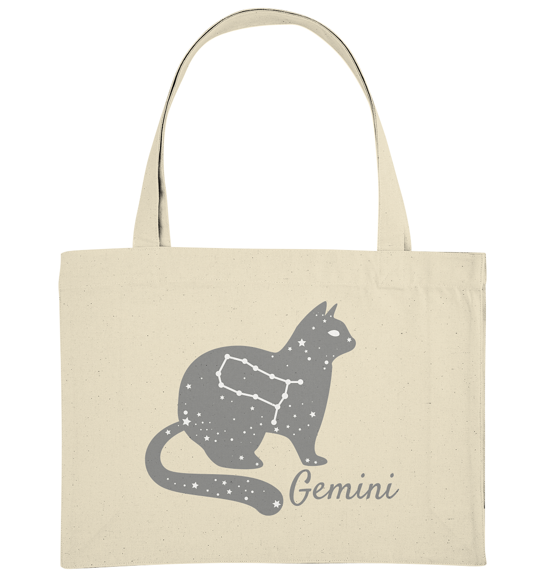 Sternzeichen Katze Zwilling - personalisierbar - Organic Shopping-Bag