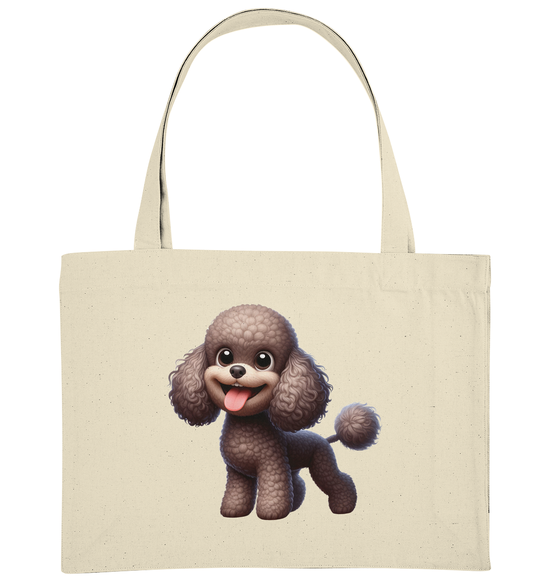 Pudel Comic - personalisierbar - Organic Shopping-Bag