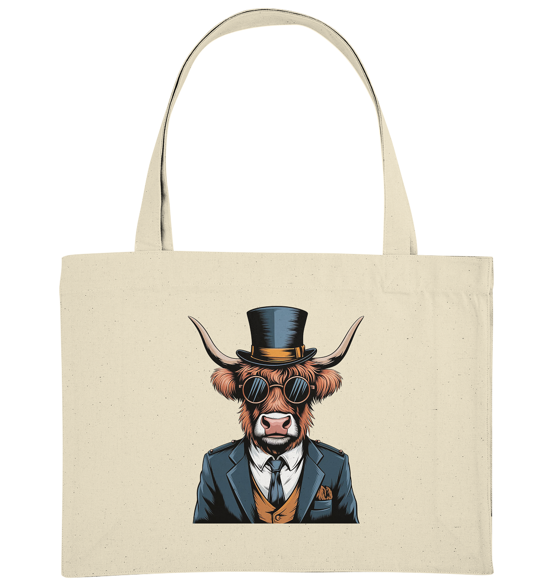 Highland Cow Steampunk - Organic Shopping-Bag