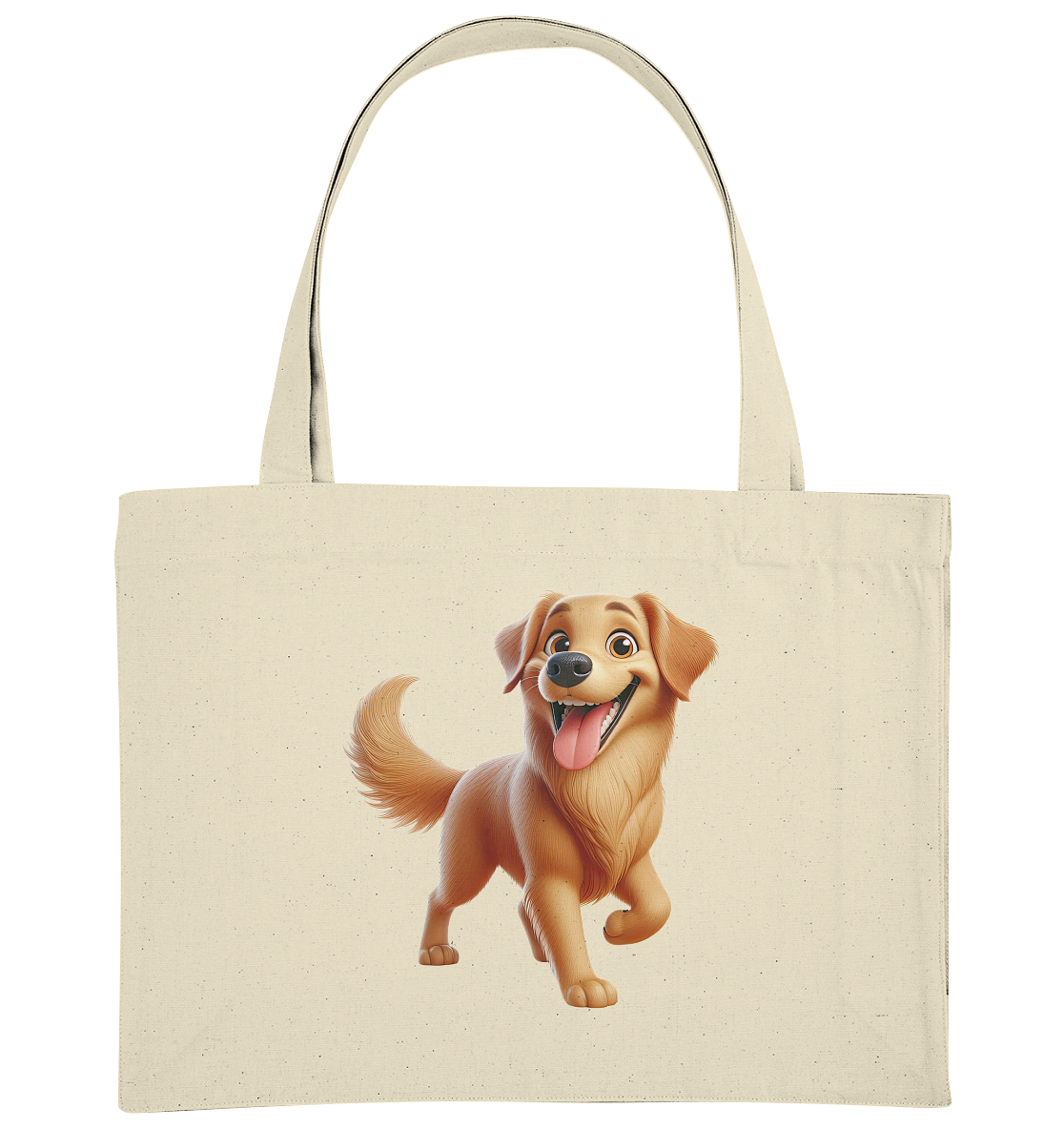 Golden Retriever Comic - personalisierbar - Organic Shopping-Bag