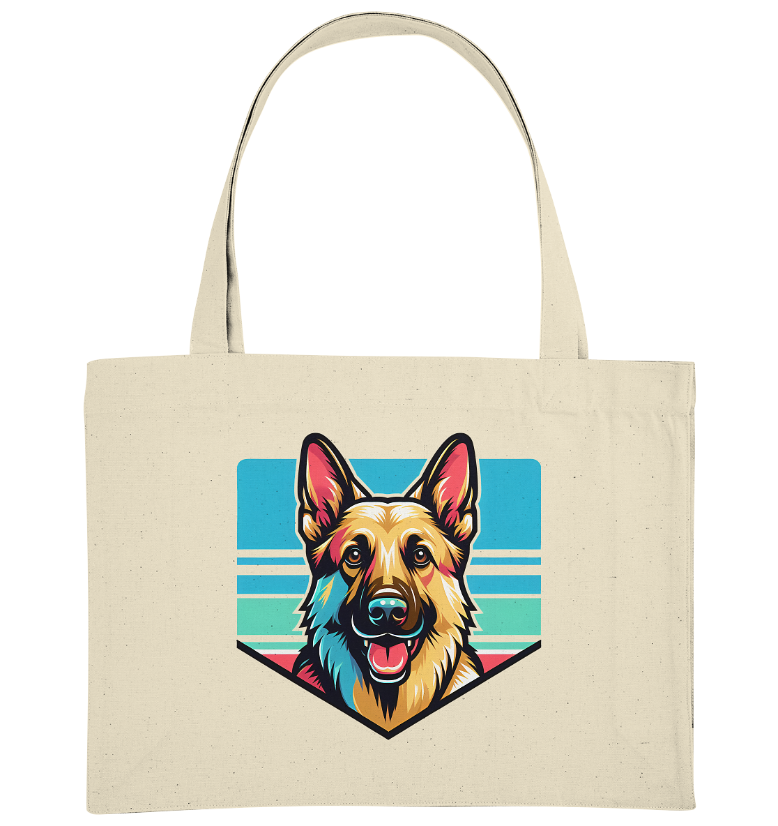Schäferhund Pop Art - personalisierbar - Organic Shopping-Bag