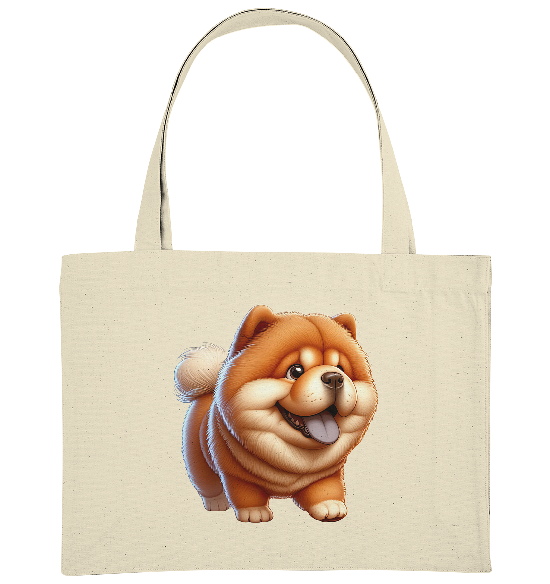 Chow Chow Cartoon Hund - personalisierbar - Organic Shopping-Bag