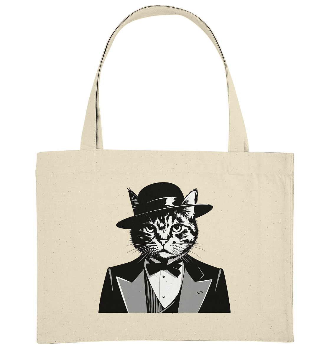Godfather Katze Mafia - personalisierbar  - Organic Shopping-Bag