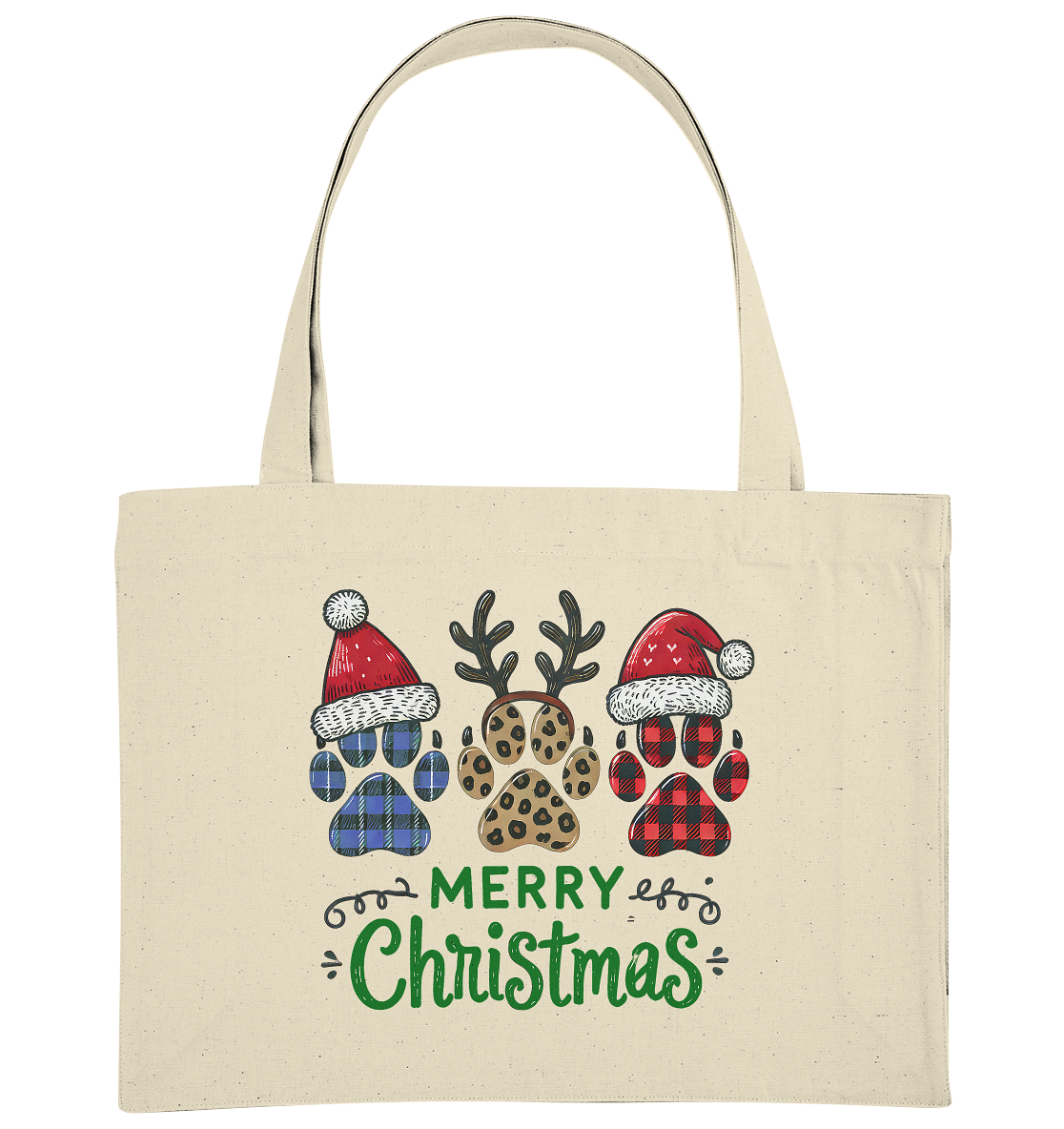 Paw Merry Christmas  - Organic Shopping-Bag