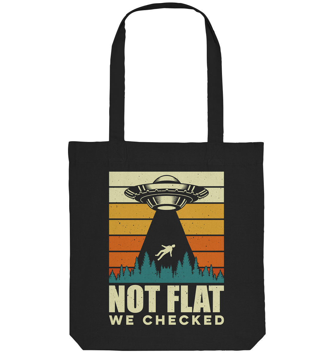 Erde - Not Flat we checked  - Organic Tote-Bag