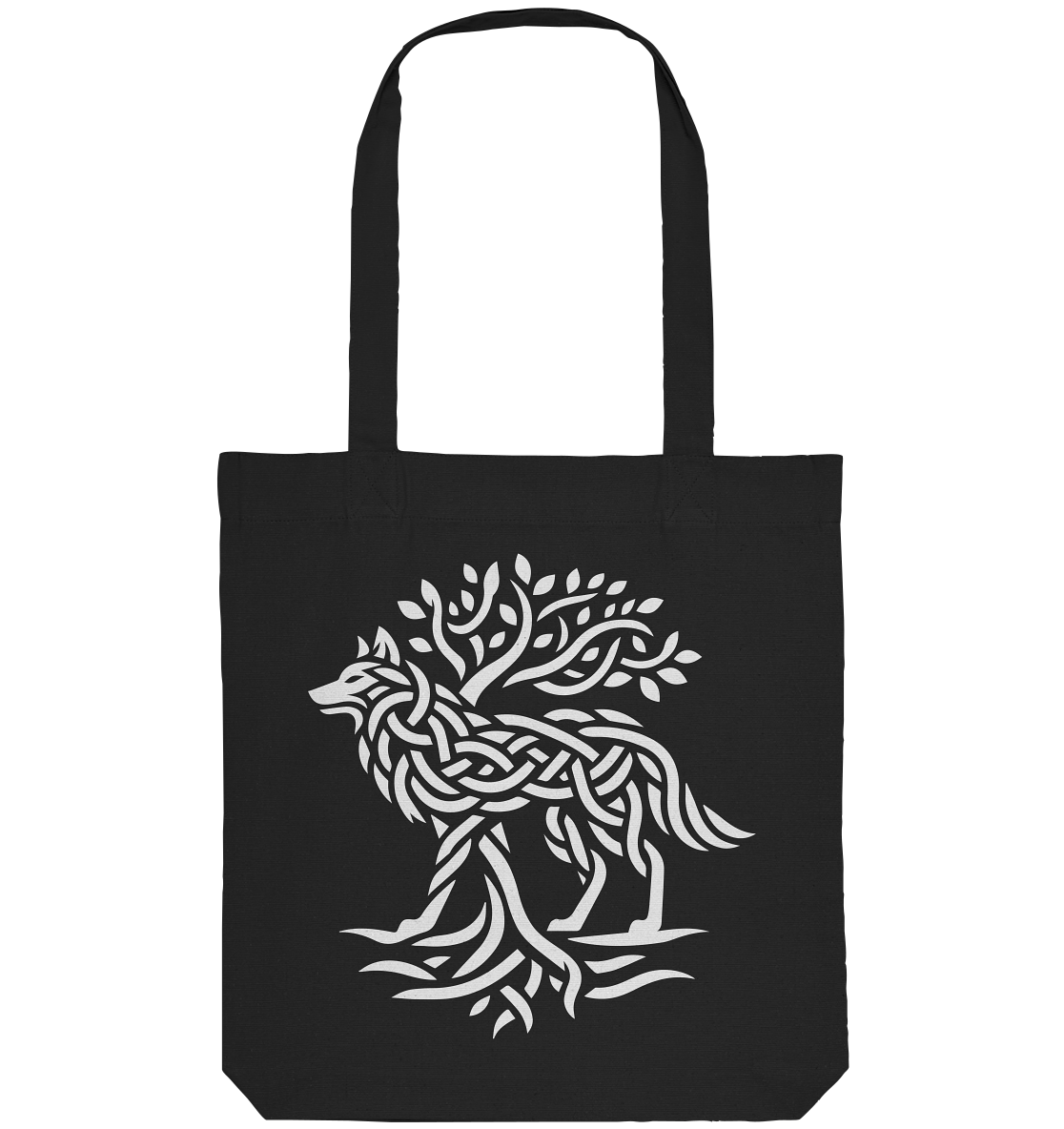 Keltischer Lebensbaum Wolf - Organic Tote-Bag