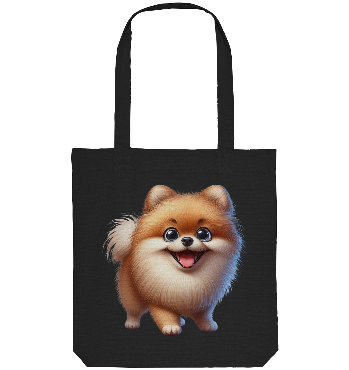 Pomeranien Cartoon - personalisierbar - Organic Tote-Bag