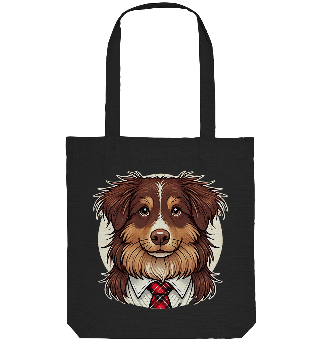 Cartoon Australian Shepherd  - Organic Tote-Bag