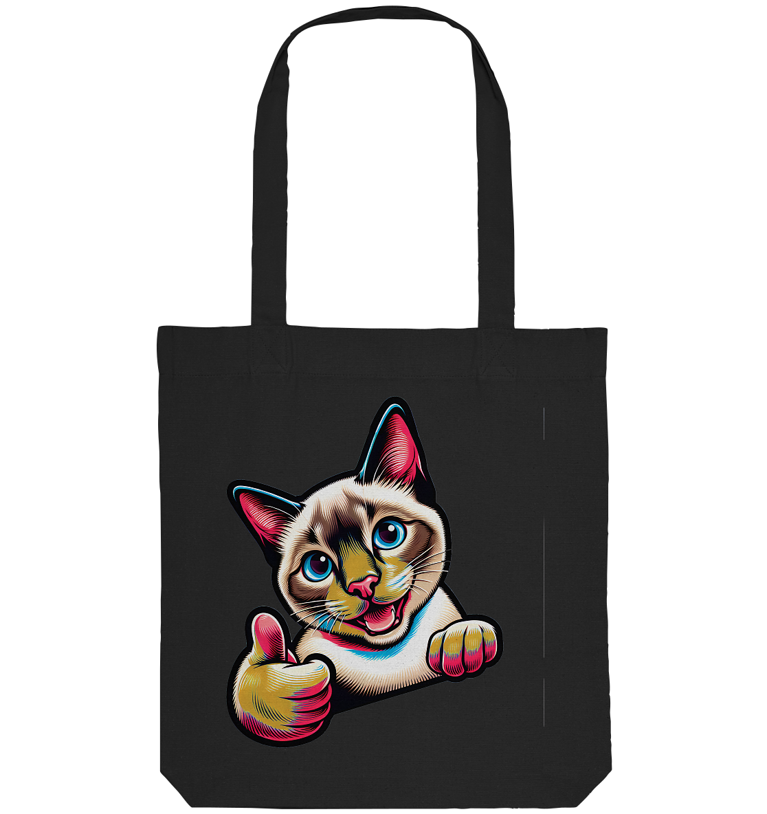Siamkatze Pop Art - personalisierbar - Organic Tote-Bag
