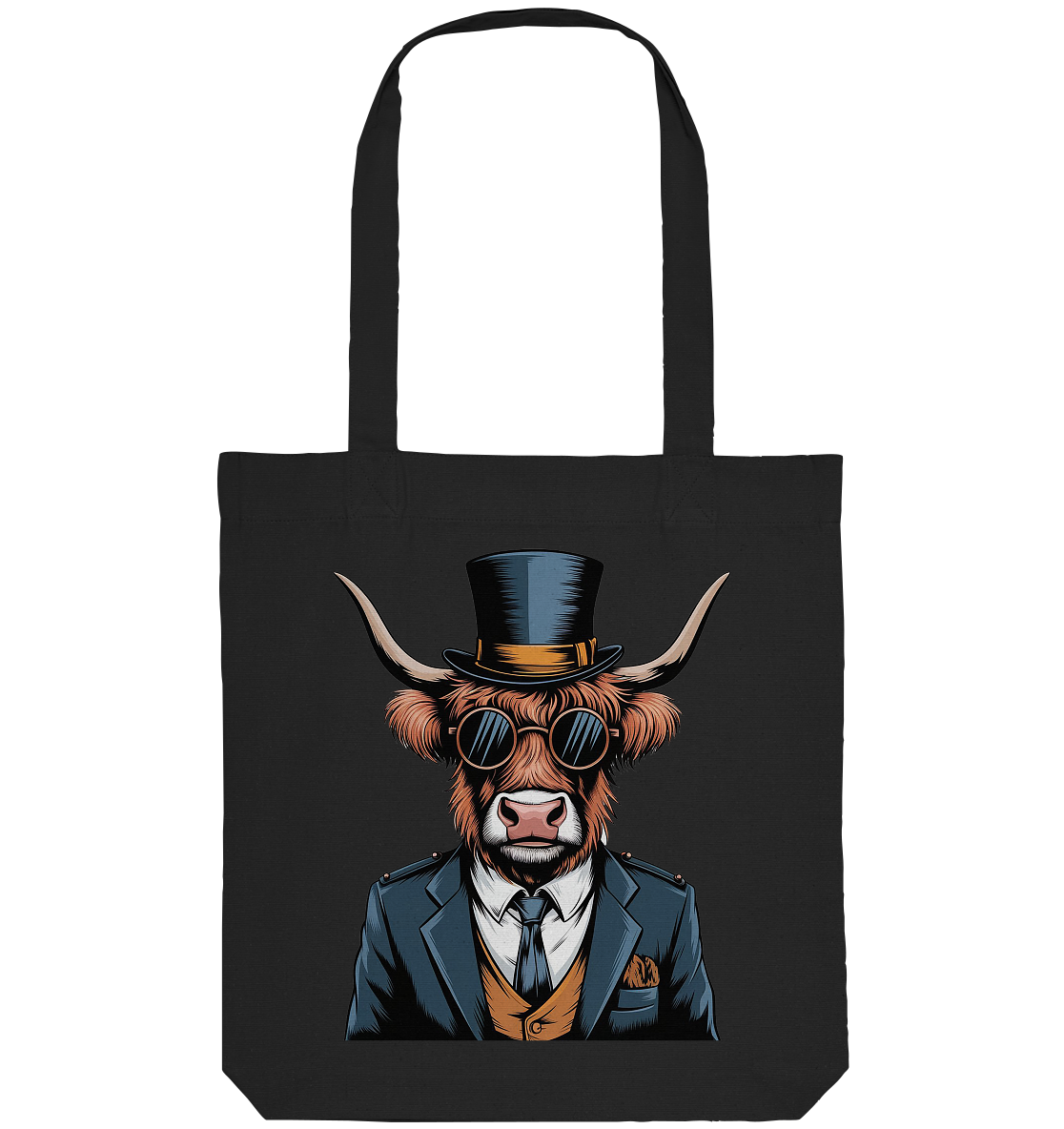 Highland Cow Steampunk - Organic Tote-Bag