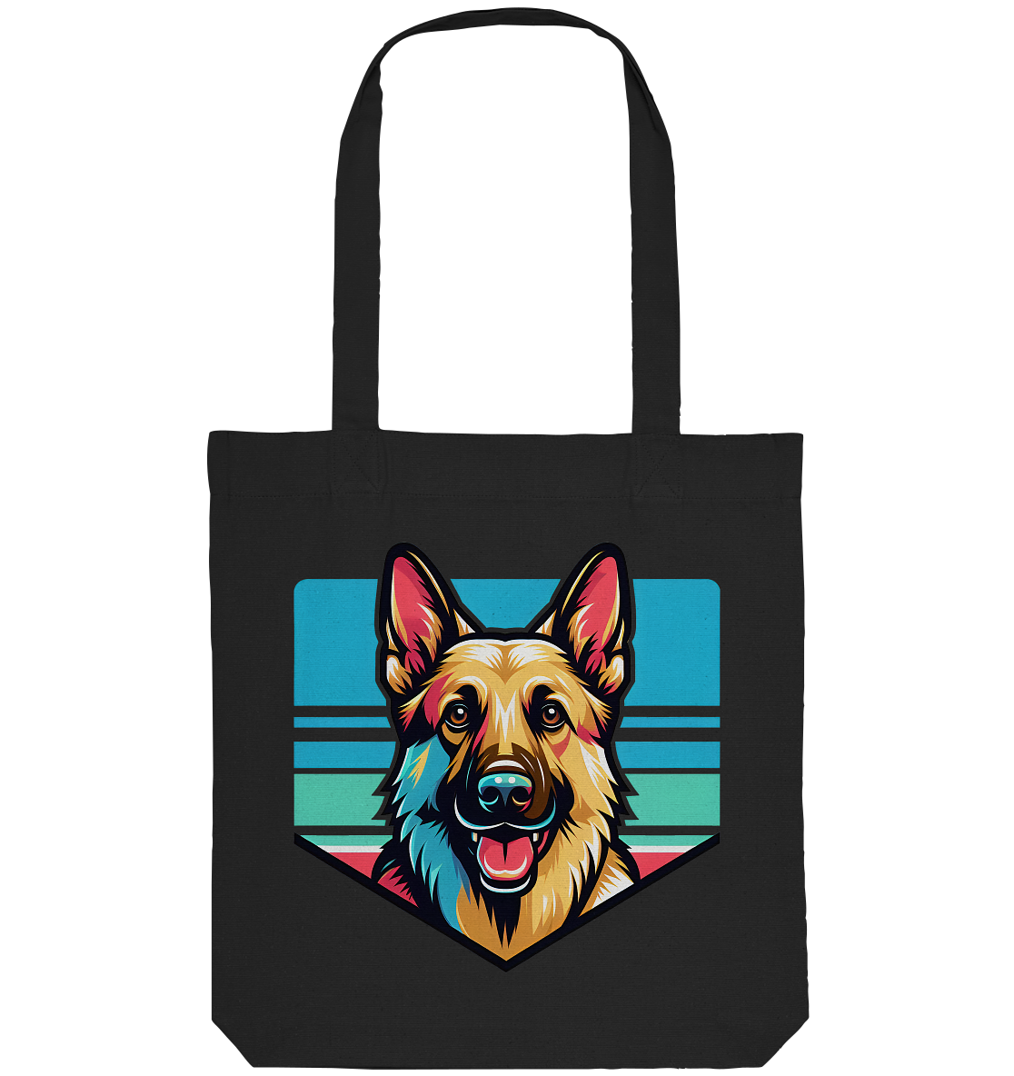 Schäferhund Pop Art - personalisierbar - Organic Tote-Bag
