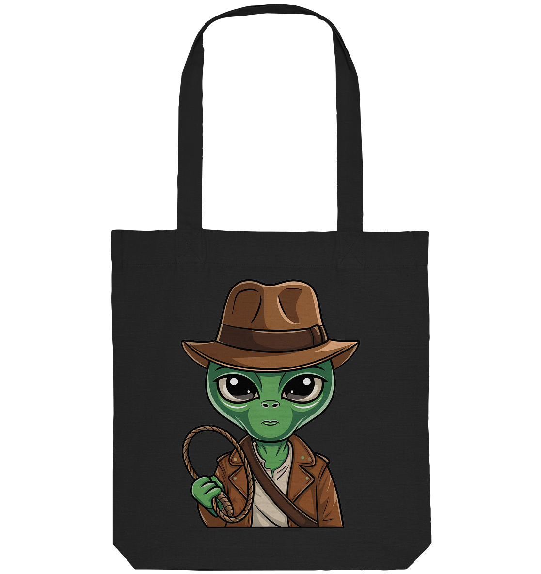Alien Abenteurer Cartoon - Organic Tote-Bag
