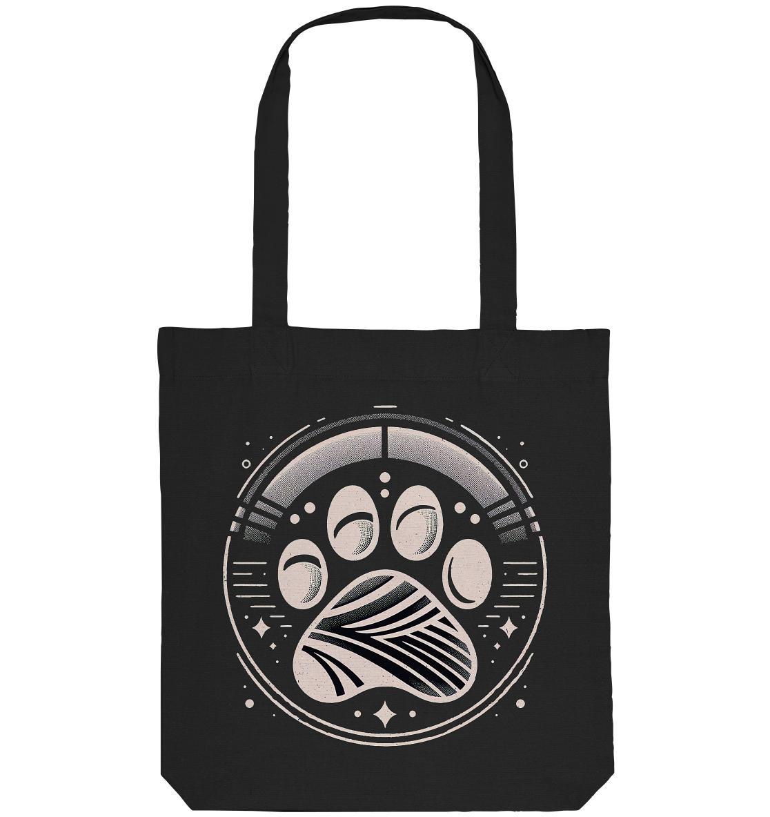 Futuristische Design einer Pfote - Organic Tote-Bag