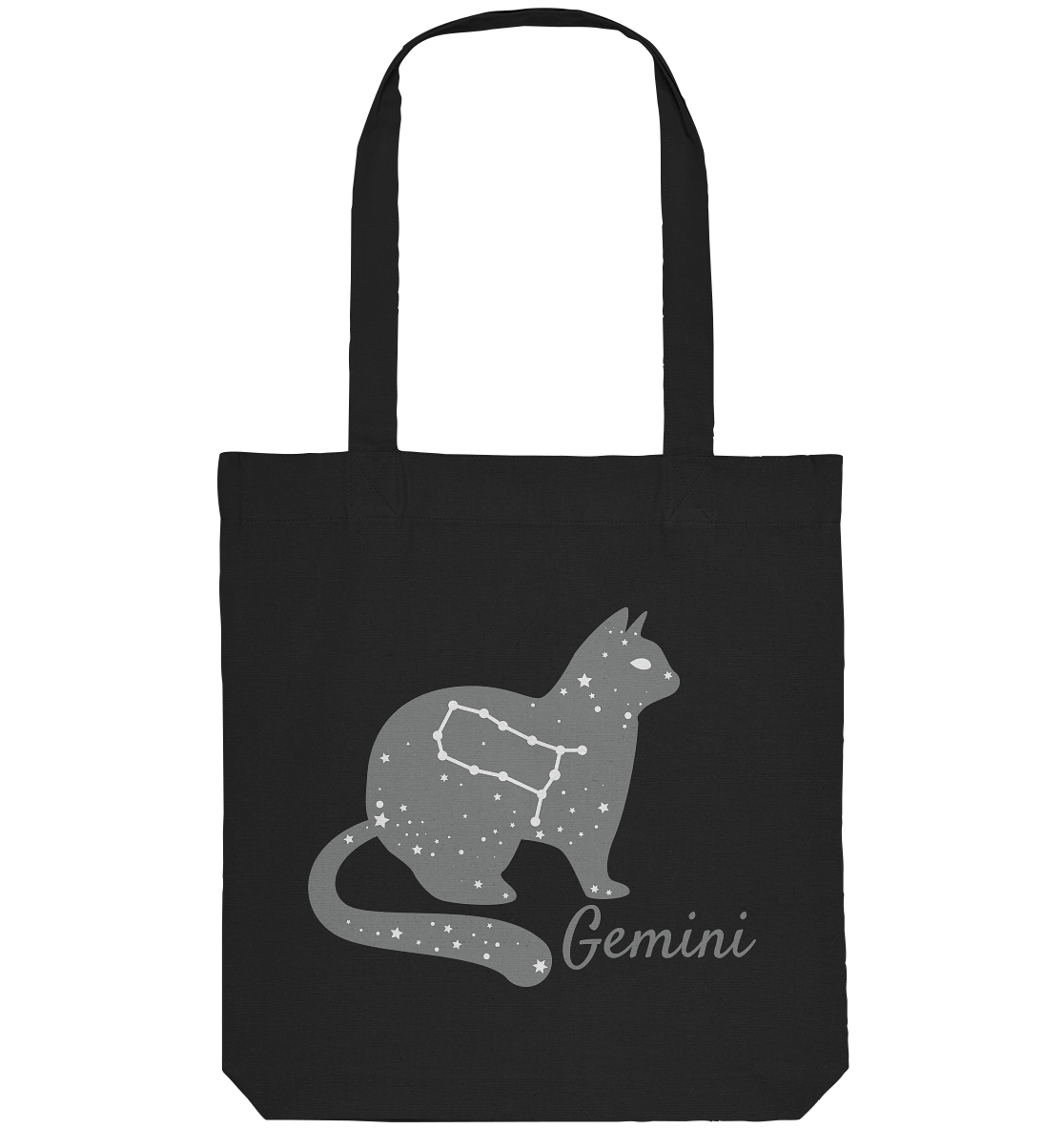 Sternzeichen Katze Zwilling - personalisierbar - Organic Tote-Bag